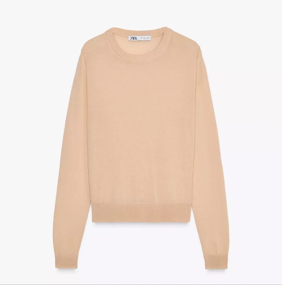 BASIC KNIT SWEATER | VANILLA Size S .REF: 2893/146